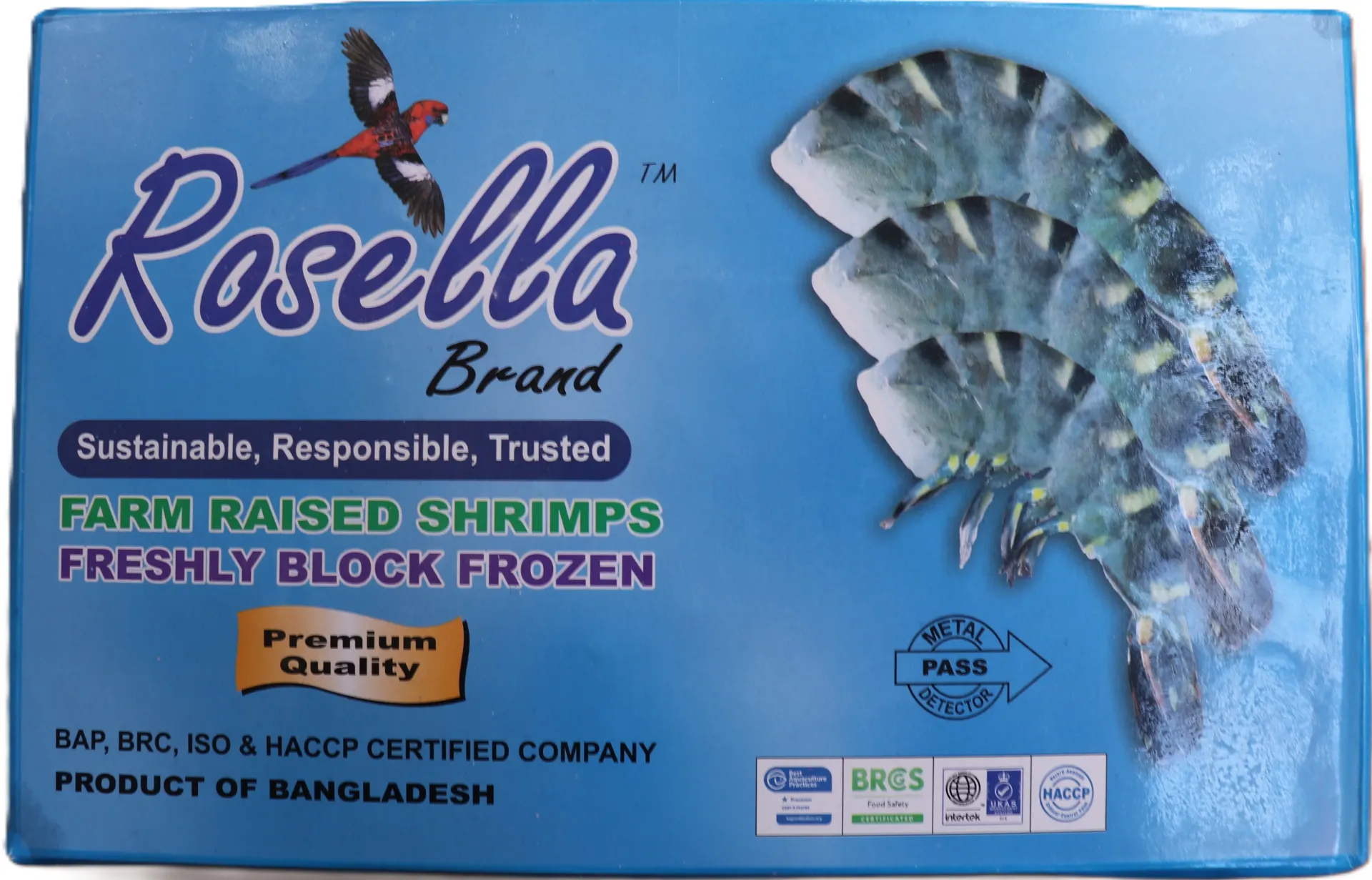 [0037 133] Garnalen BT HLSO 26/30  6*1.8kg 80% 黑虎虾