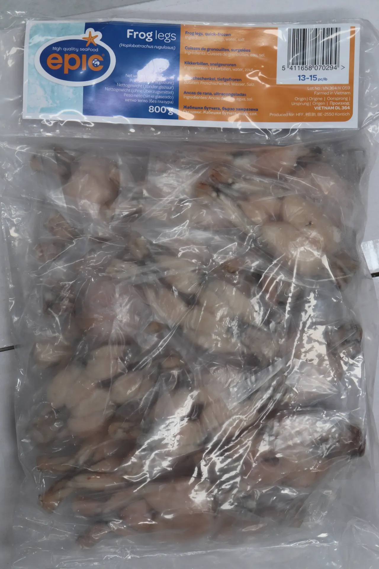 Cui. de Grenouille Vietnam 13/15 12 x 800g 越南田鸡腿