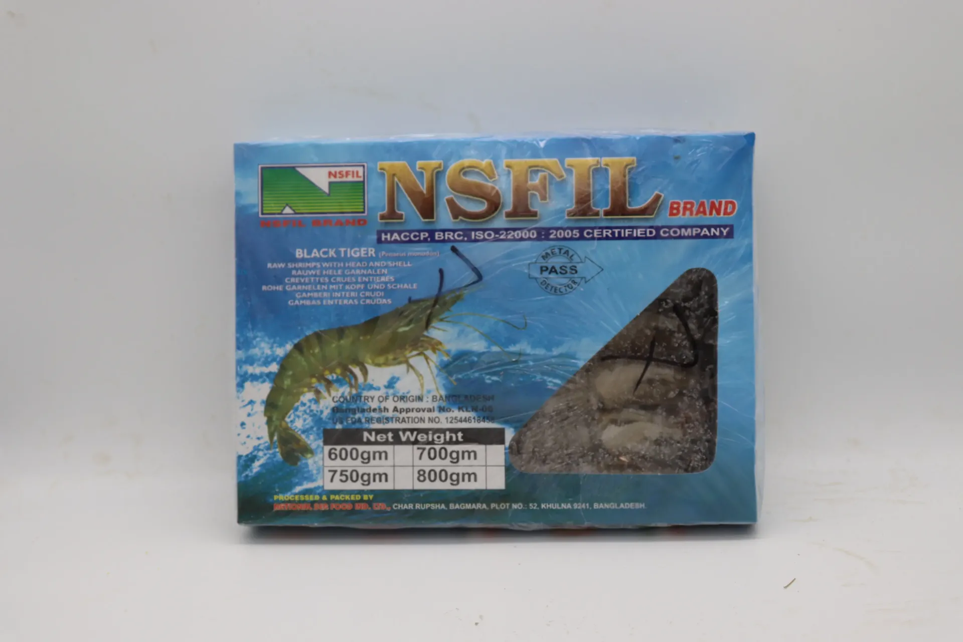 [0006 219] Gambas BT 16/20 10*800g  黑虎有头虾