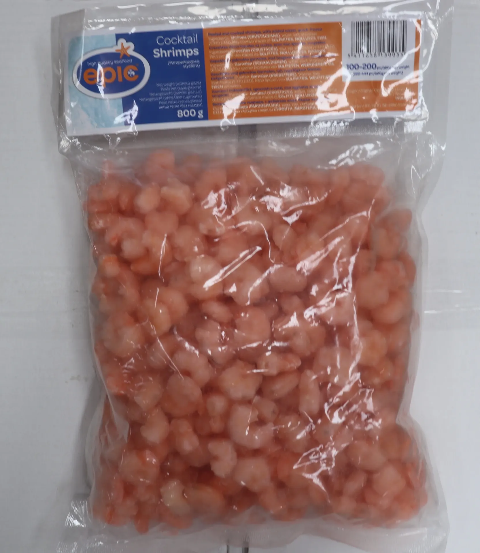 [CAAGNEAU 223] Crevettes déco cuites 100/200 12*800g    熟小虾米
