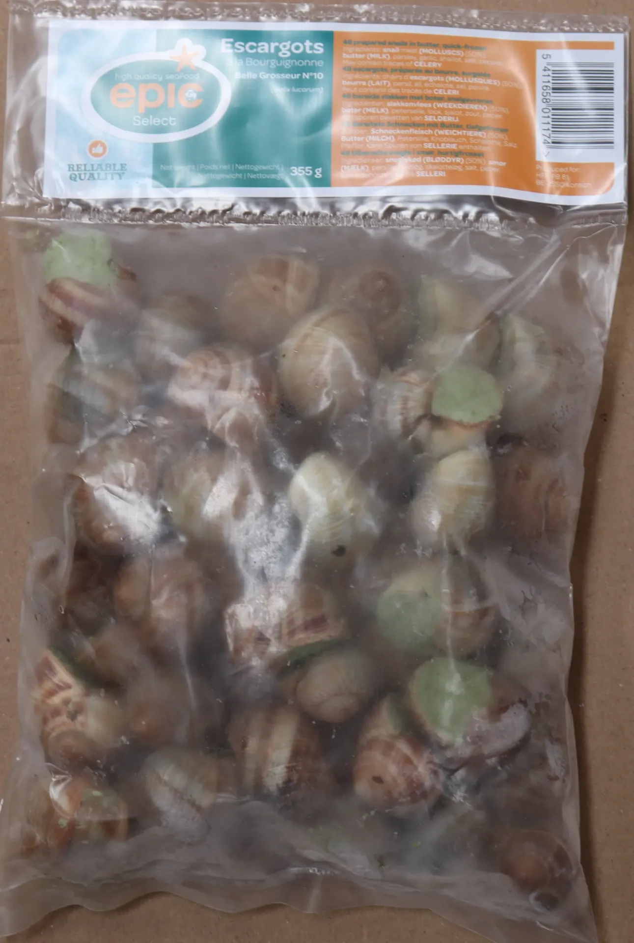 Escargot beurre ail n°10 6*48pc 蒜奶油法国田螺