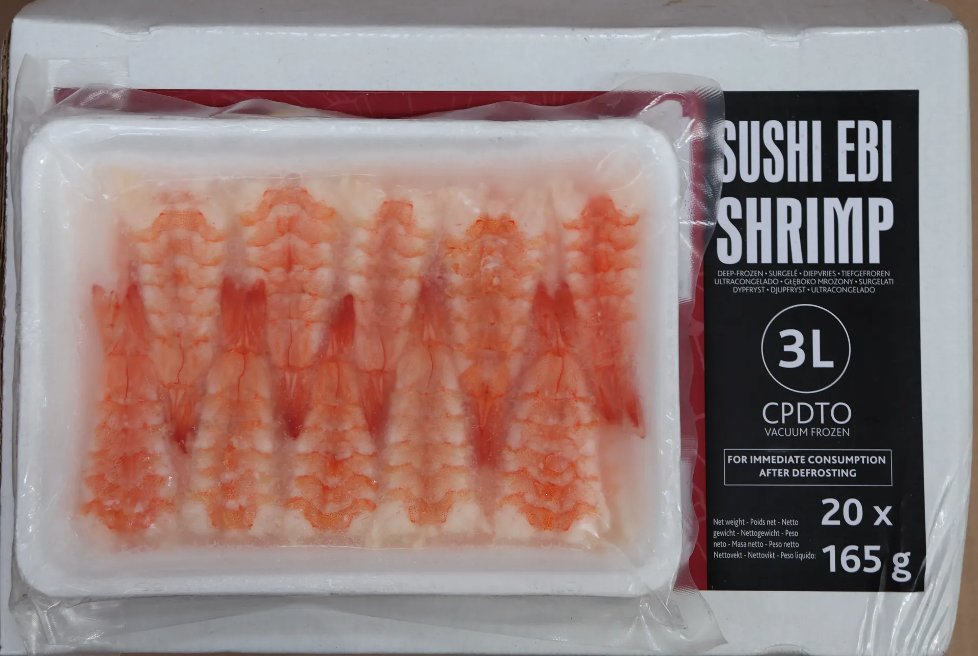 [0370 279] Crevette sushi ebi 3L 20 x 165g 寿司虾