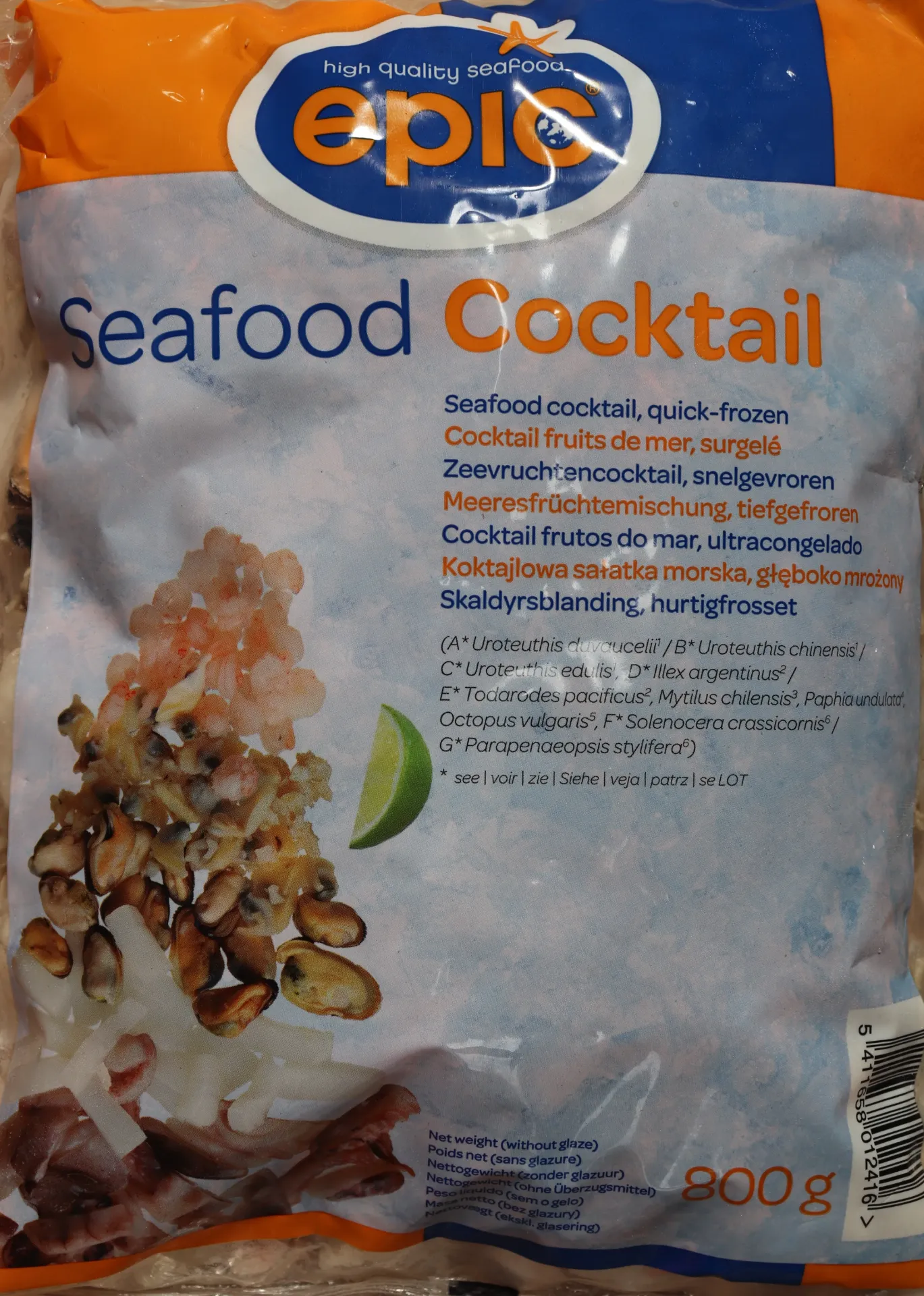 Cocktail Fruits de mer mix congele 10x800g 什锦海鲜