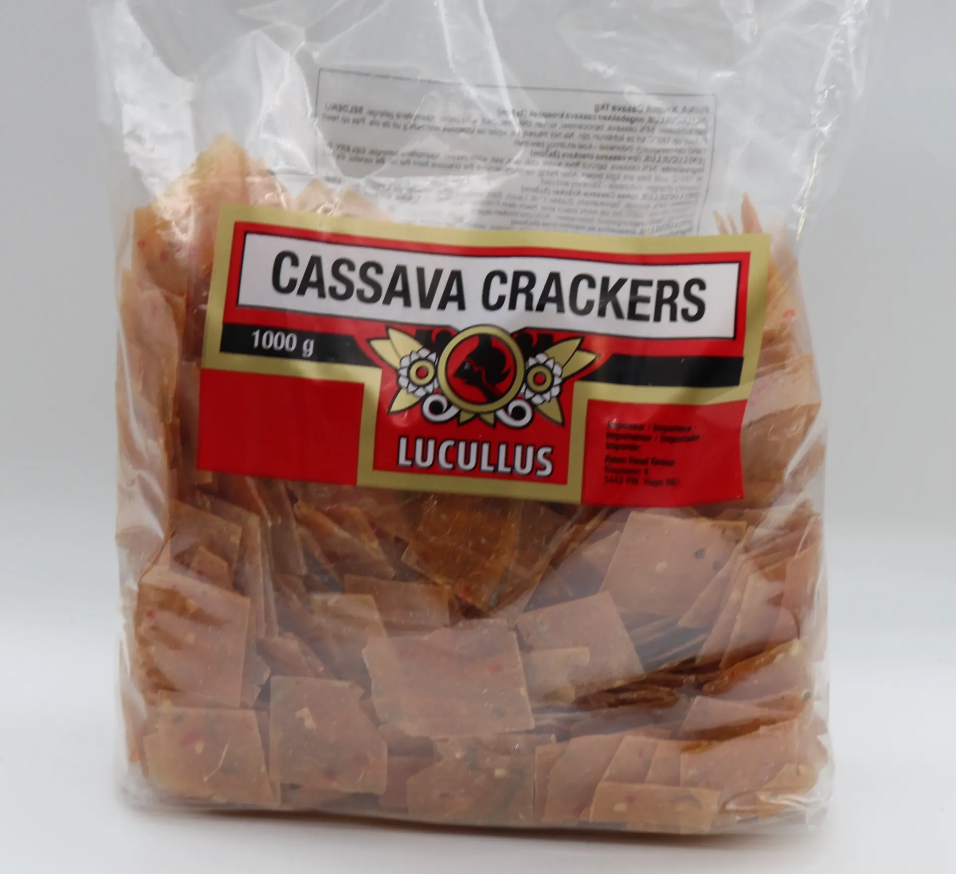 [KRO001 672] Kroepoek Cassava 3x3cm 10kg lucullus  辣虾片