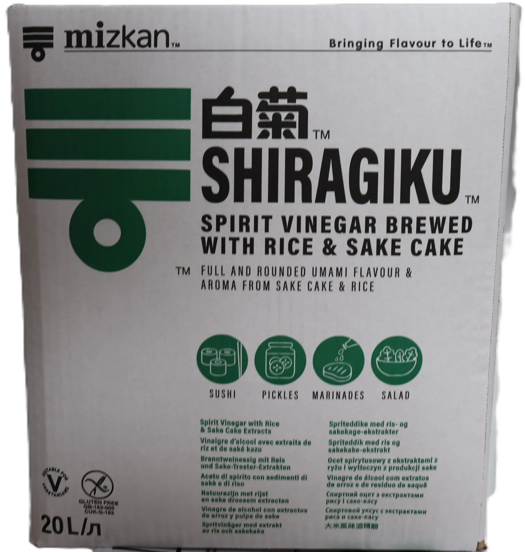 Shiraguku mizkan vinaigre 20l  白菊 寿司醋