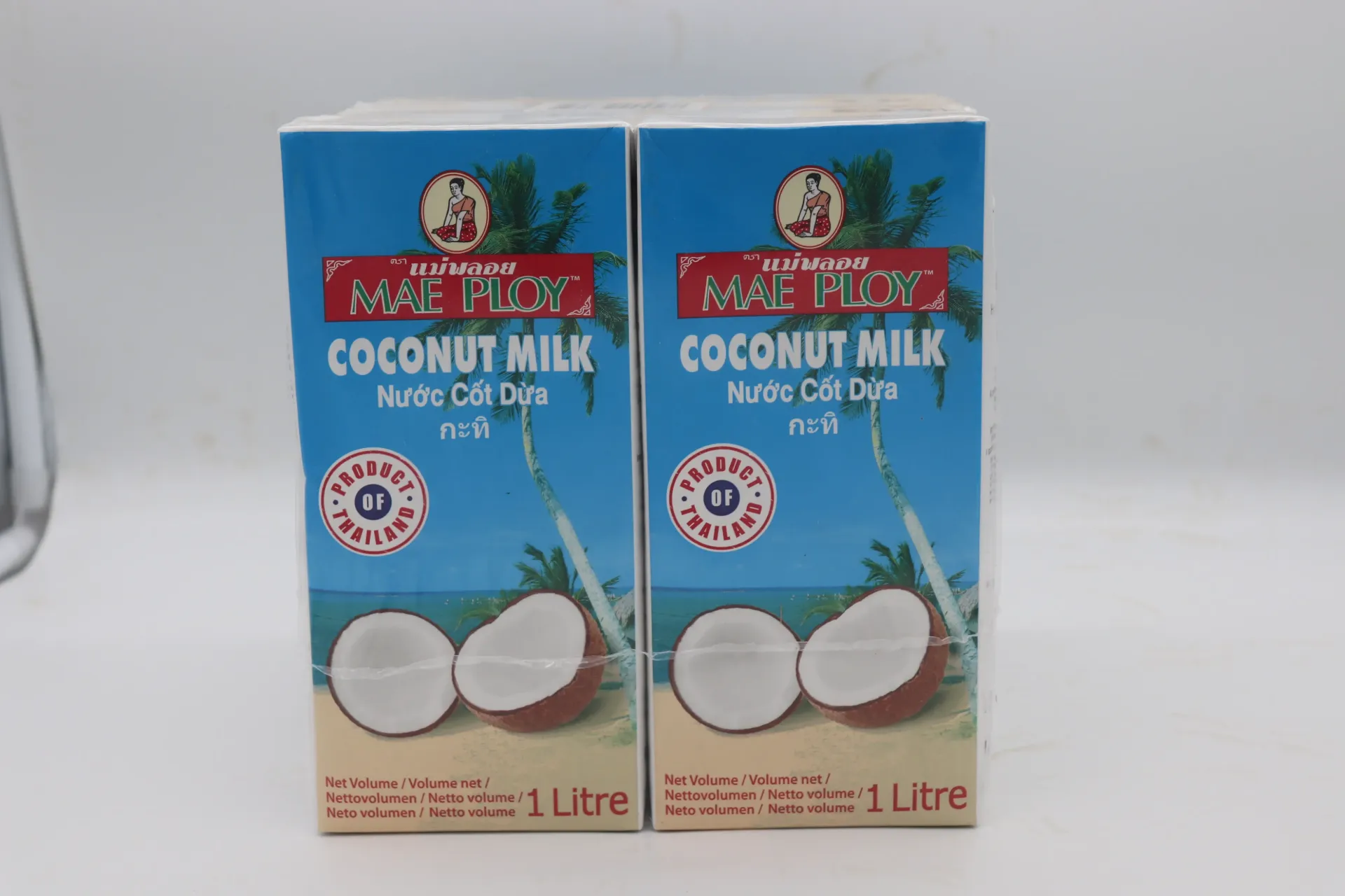 [SAUCOCO1 686] Lait de coco Mae Ploy Blue 12x1L   椰奶