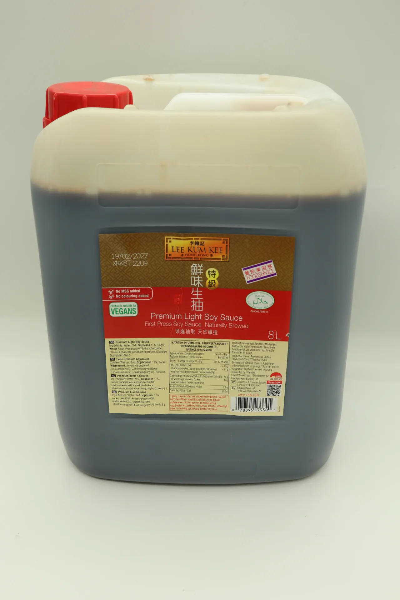Sauce soya LIGHT Lkk 2*8L 李锦记生抽酱油