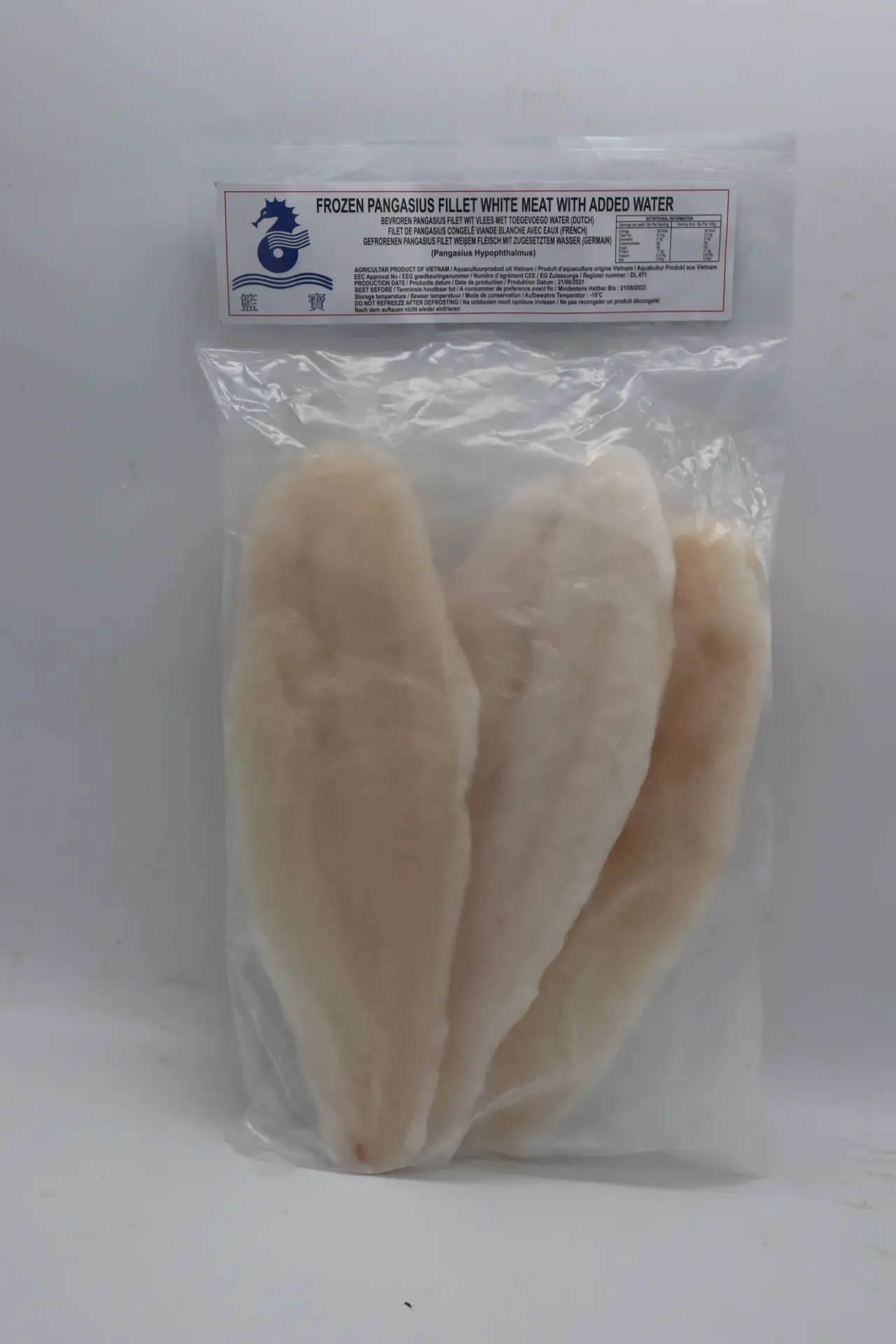 [PAN002 106] Filet de pangasius 10*800g +220g越南 鲶鱼片
