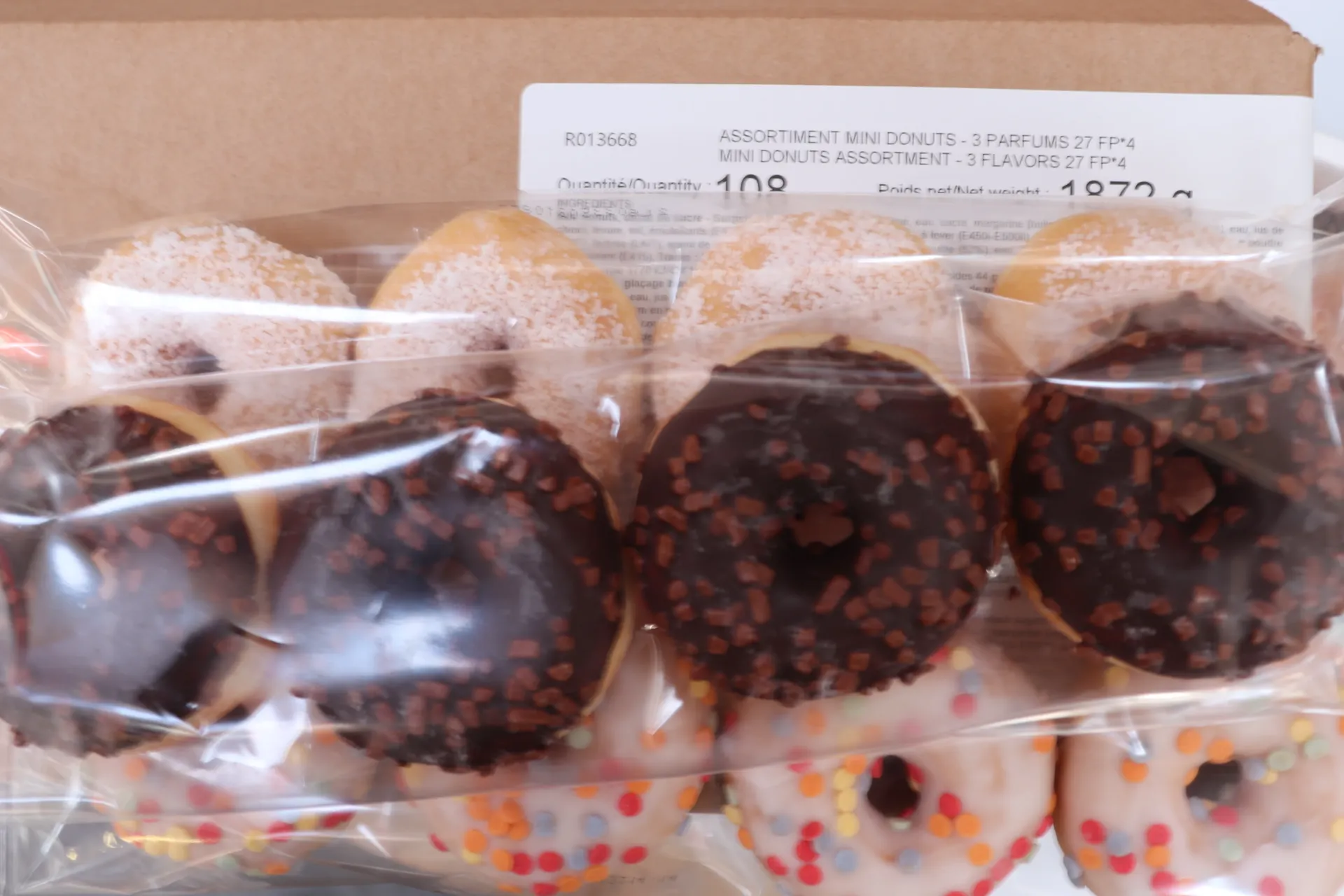 [0644 282] Mini Assorted Donuts 108*18g  迷你什锦甜甜圈