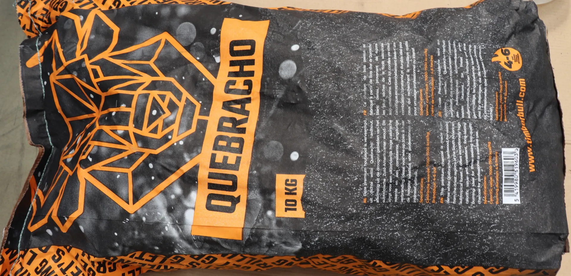 TimberBull White Quebracho Charbon 10Kg 白坚木木炭