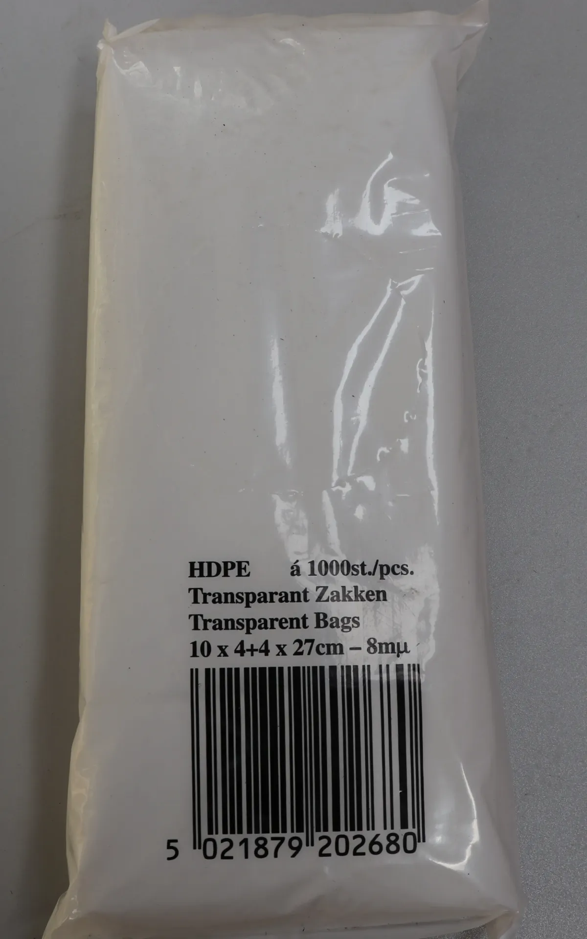 Sac plastique Atjar (10x4+4x27cm) 1000pc  塑料袋