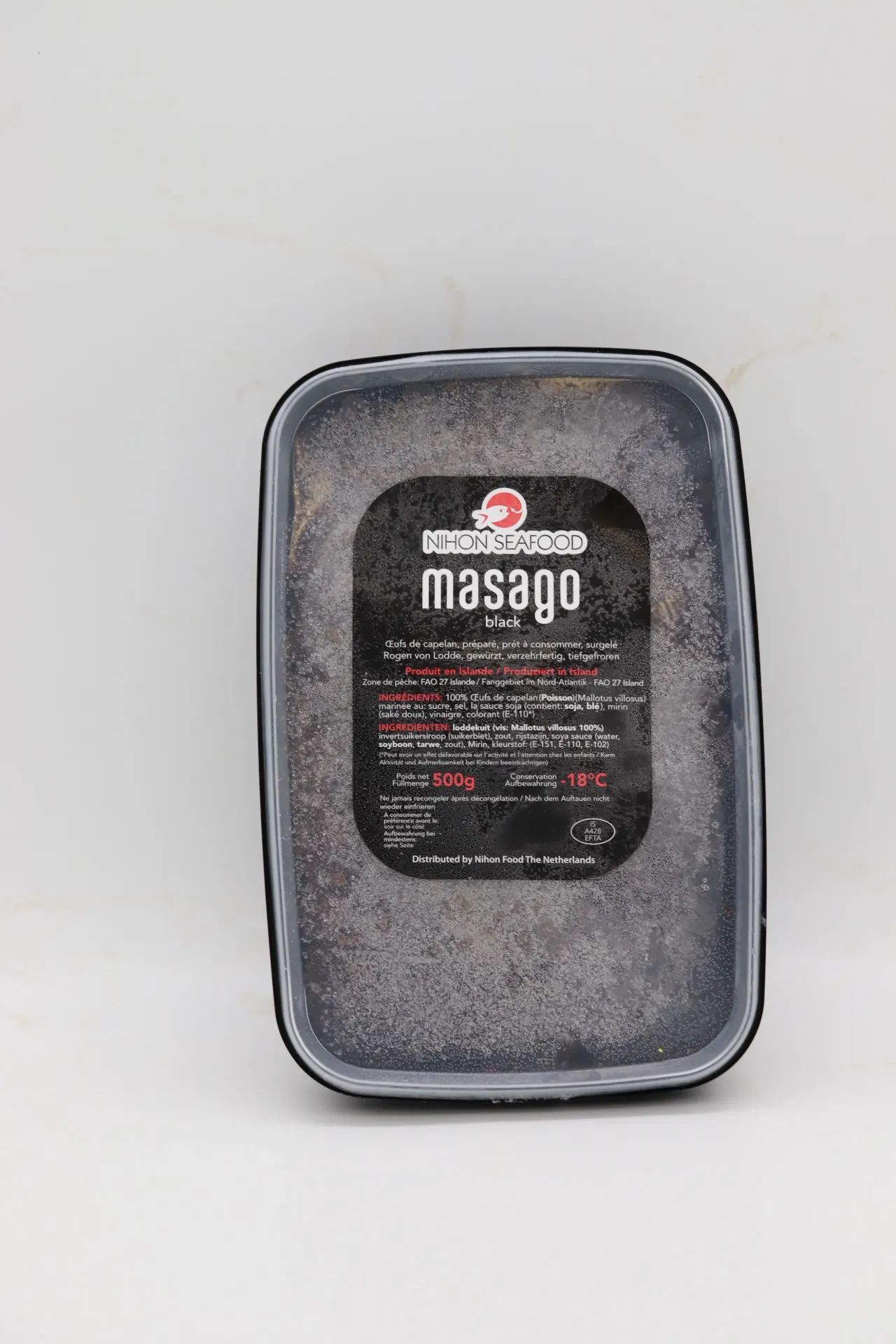 [JAP009 A000] MASAGO BLACK 12*500 g  鱼子( 黑)