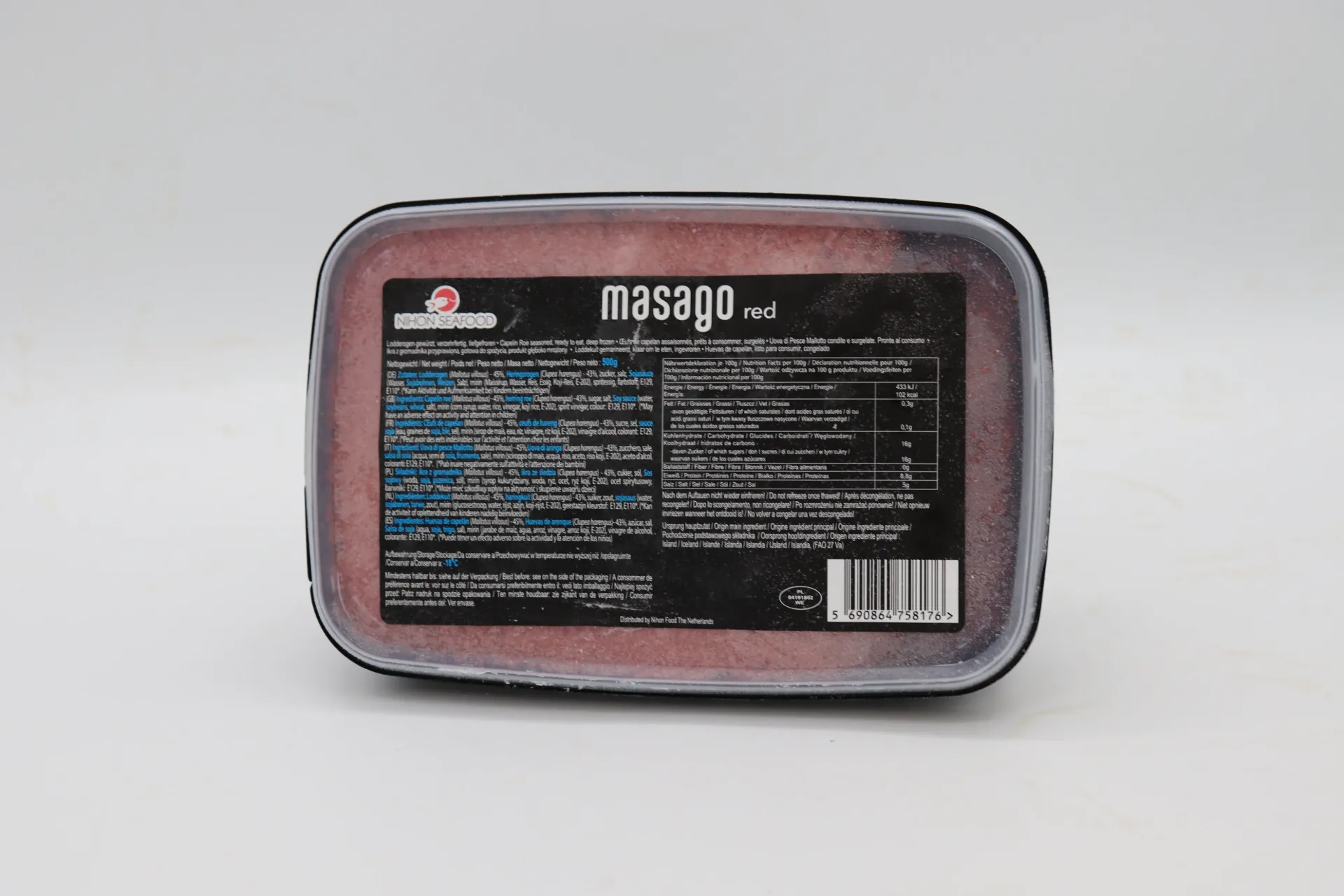 [JAP012 A000] Masago Red 12*500g 鱼子红