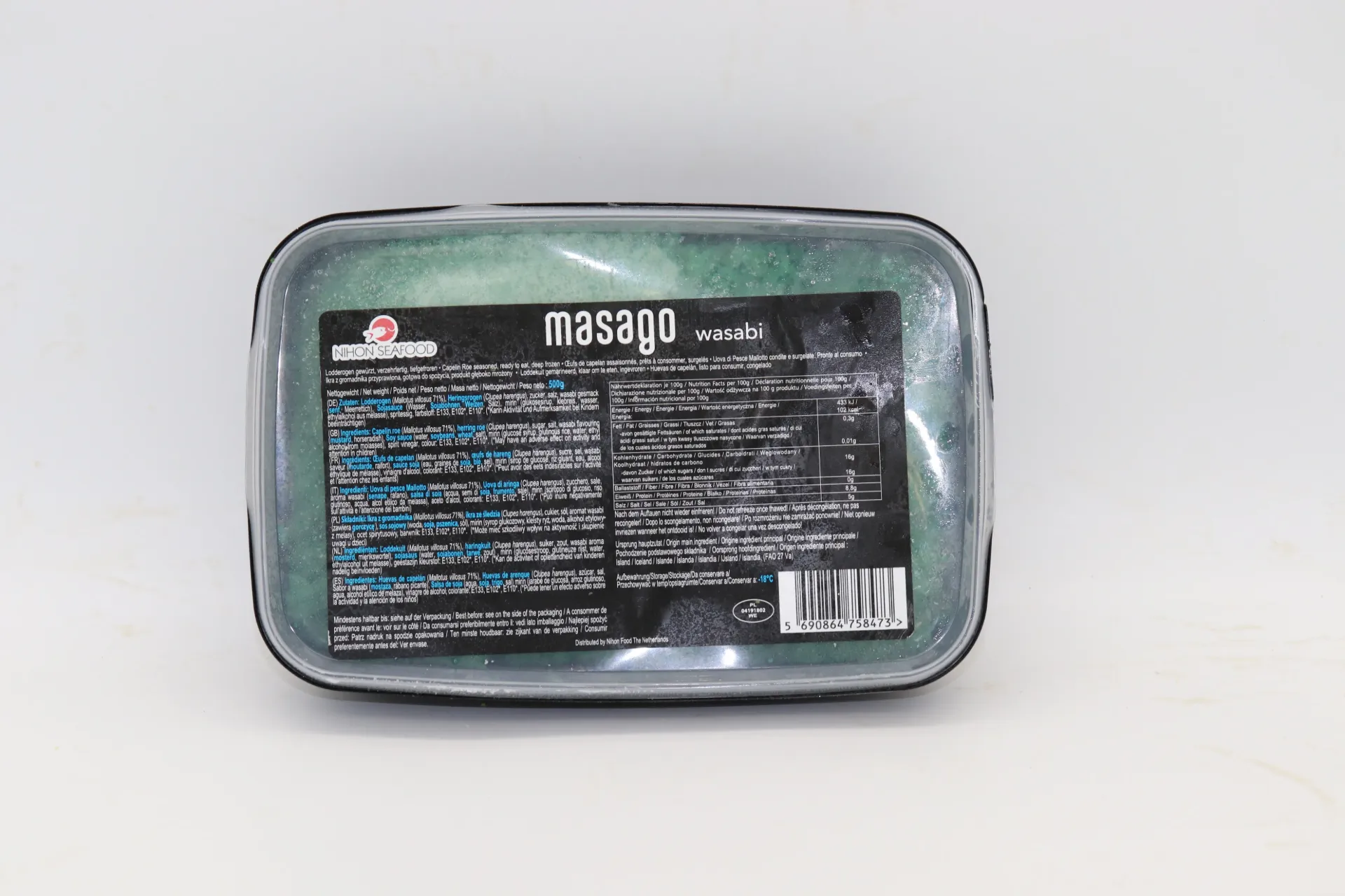 [JAP011 A000] MASAGO wasabi 12*500g 绿 鱼子