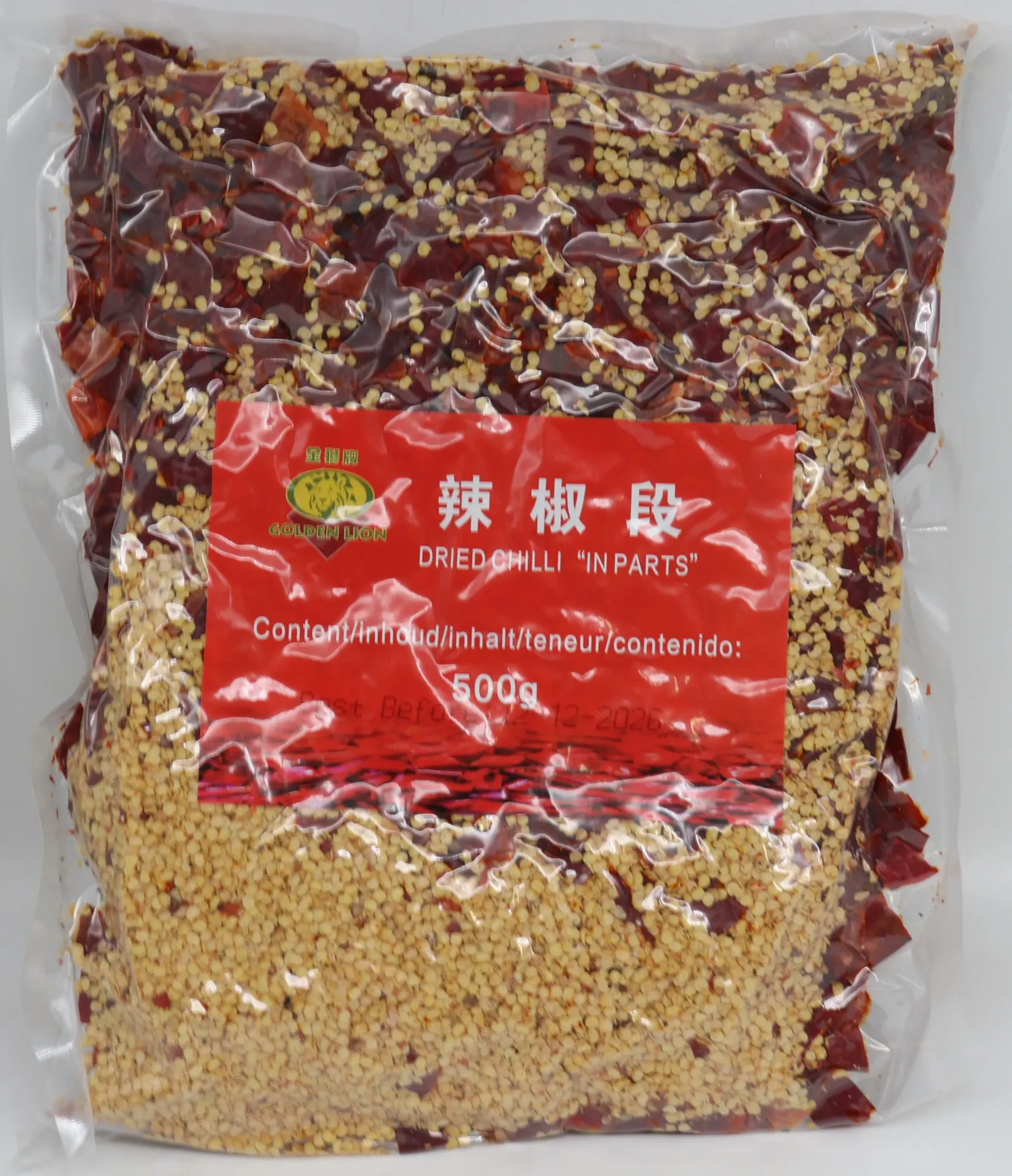 [EPI0011 673] Piment rouge sec 20x500g 金白合 辣椒干段