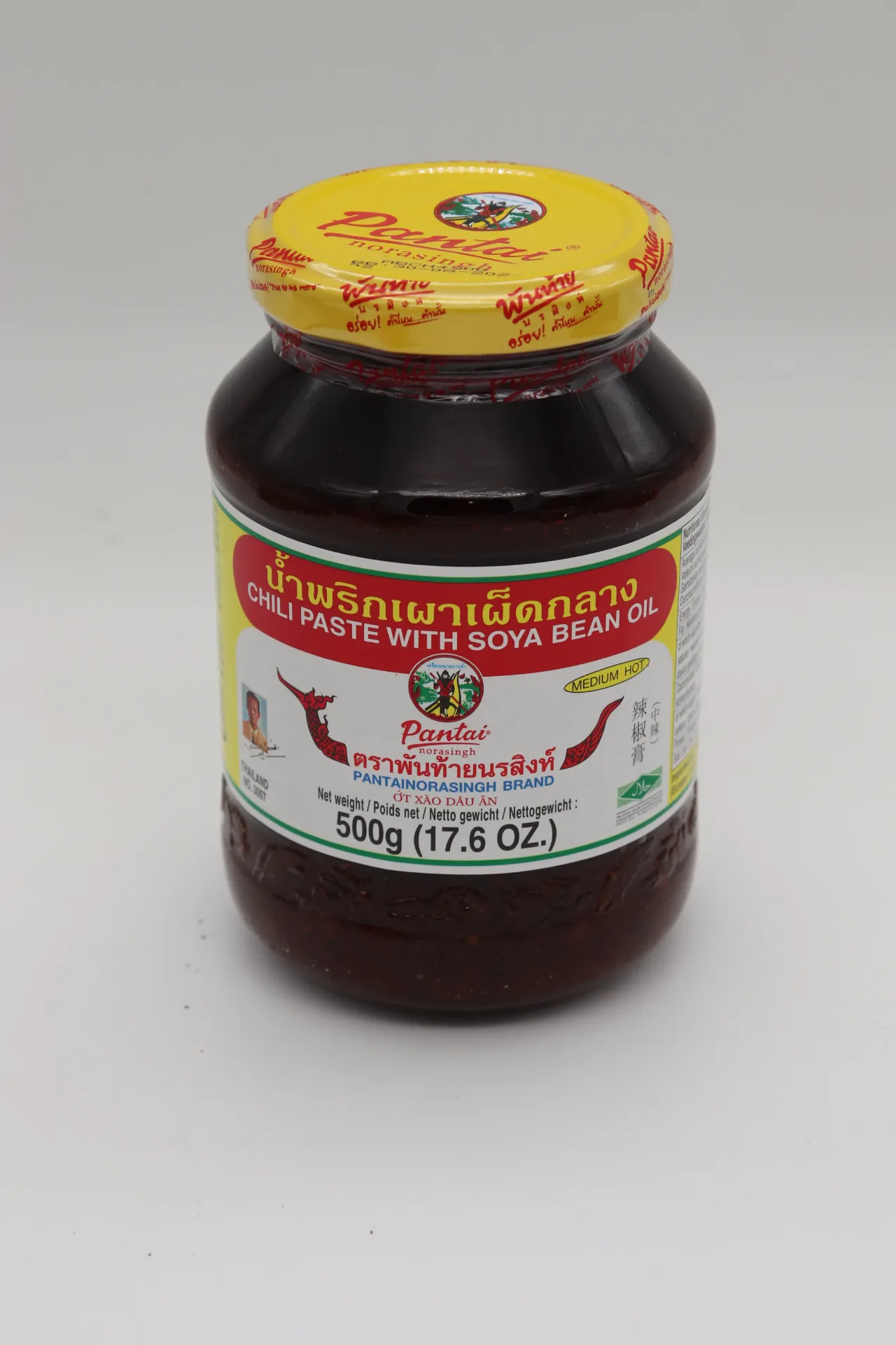 [GLA010 467] Chili Paste W. Soy Bean Oil NAM "PANTAI" 12x500g 辣椒膏