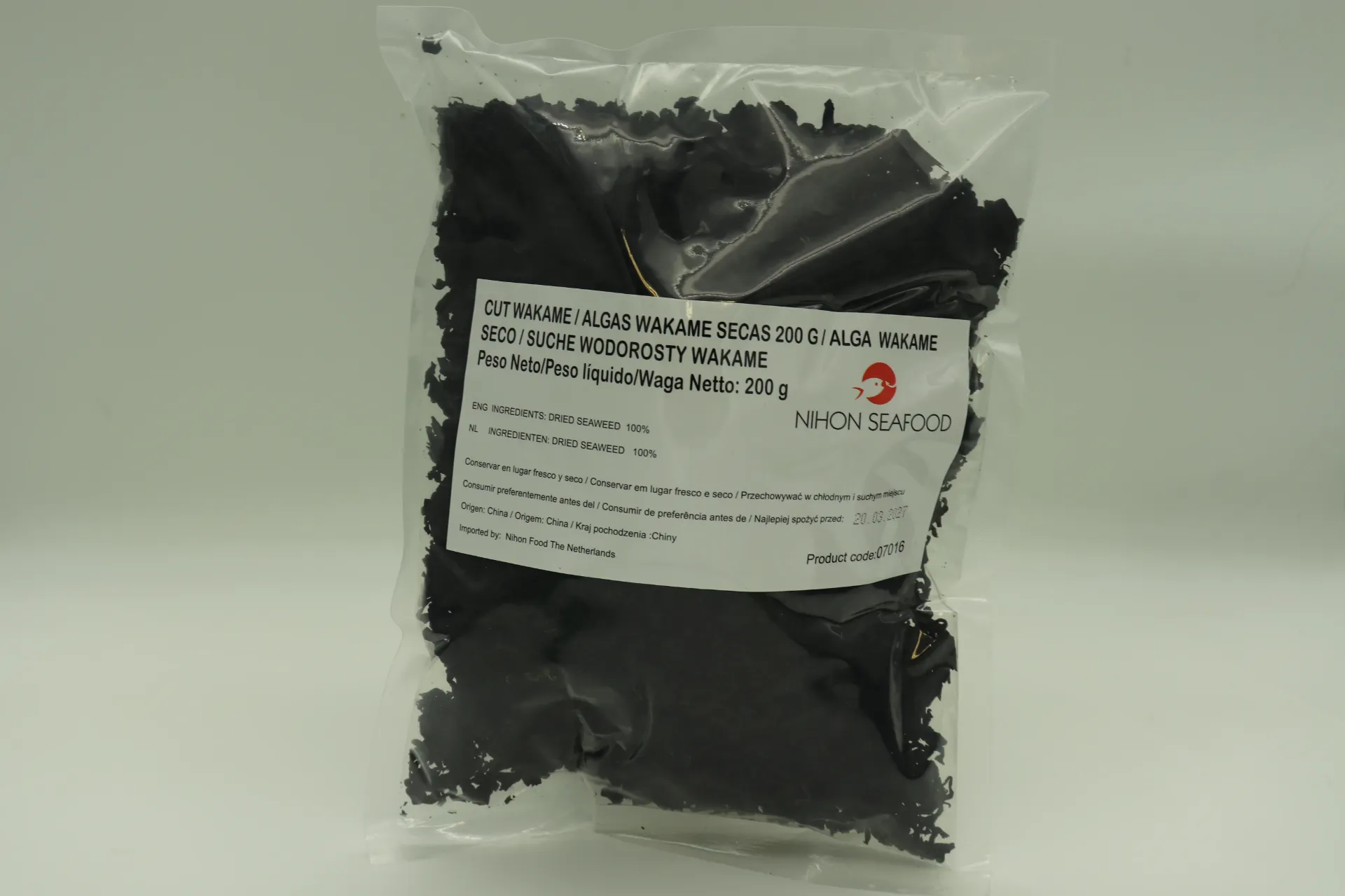 Zeewier gedroogd gesneden 25x200g 干 切丝海草