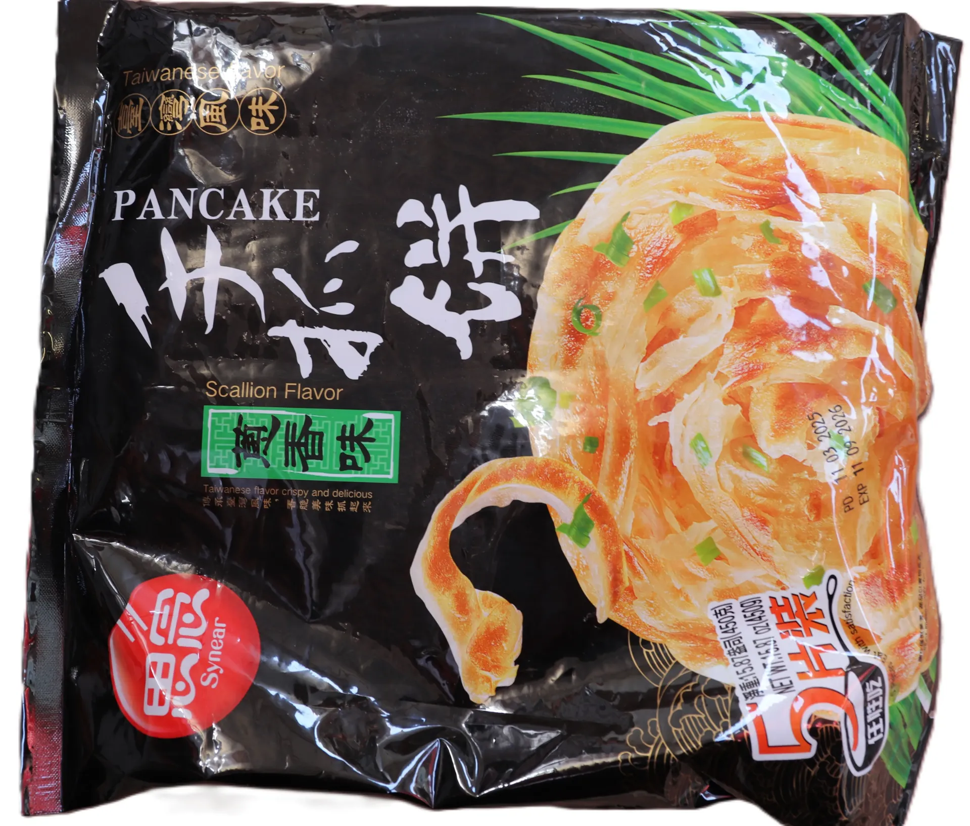 [NOUIST 482] Chinees pannenkoek met lente-ui 5st 葱香手抓饼