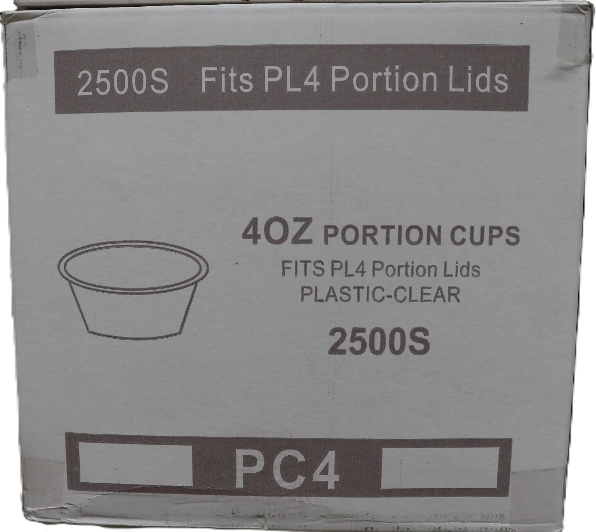 [LEGSOYA10 641] 4oz deli pots sauce 2500pc 汁水盒和盖子