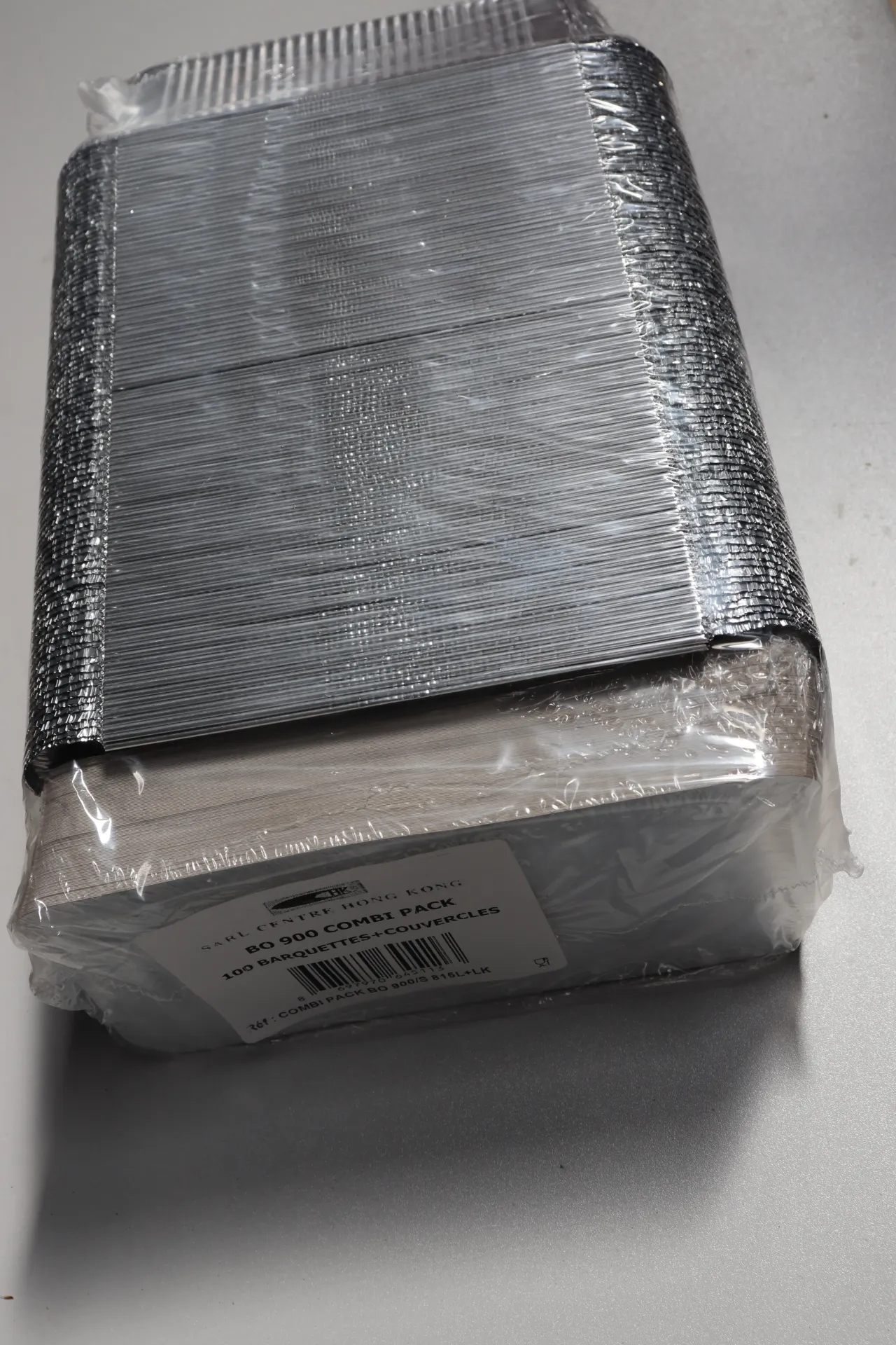 [EMG 697] 9A 900ml deksels aluminium take-away doos 600pc 外卖铝盒