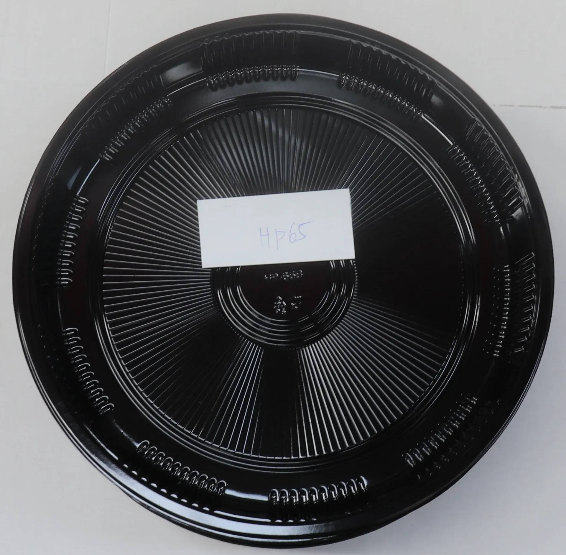 [SUBOXHP65 721] Sushi plateau rond zwart HP65 380mm 100pc 寿司盒