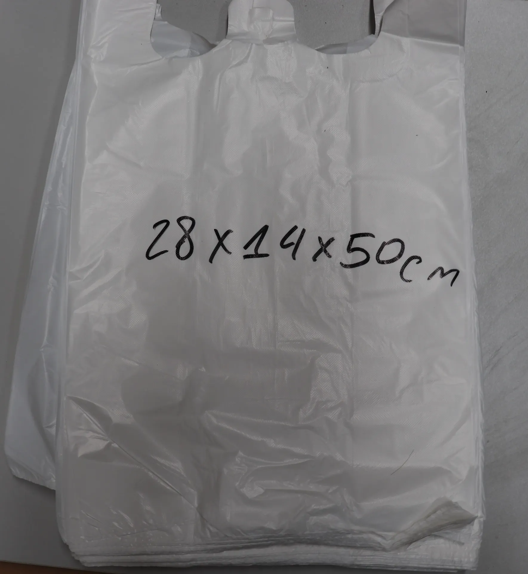 Sac plastique "M" 28x14x50cm 2000pc 塑料袋