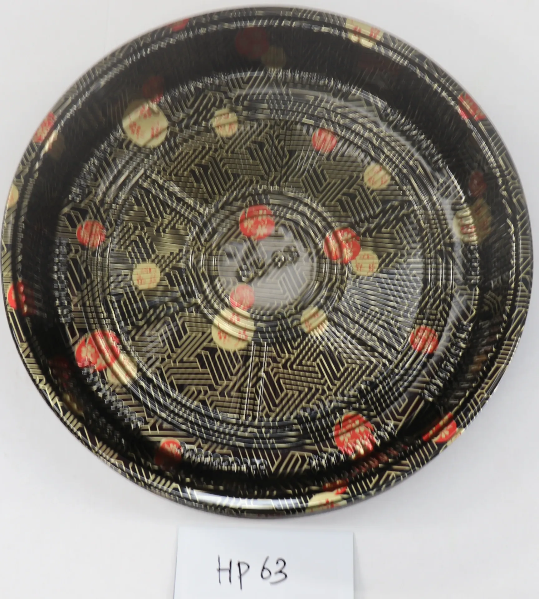 Sushi plateau rond noir HP63 310mm 100pc 圆寿司盒