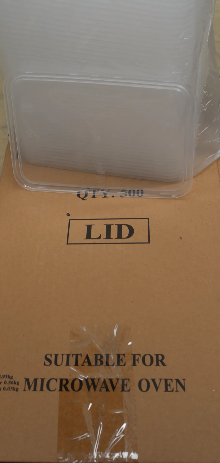 Couvert ALID ravi 500-1000 500pc 外卖盒盖子