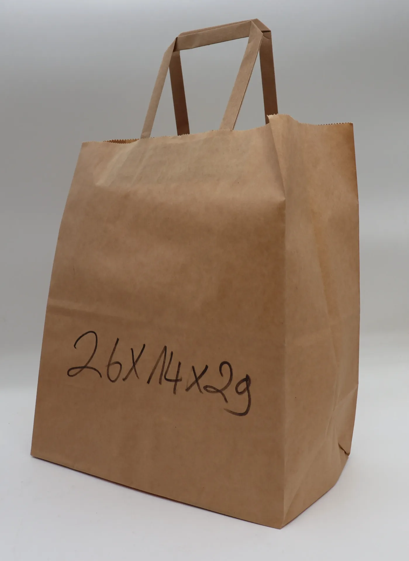 [SAC261431 658] Papieren afhaaltas 26x14x31cm 250st 纸袋