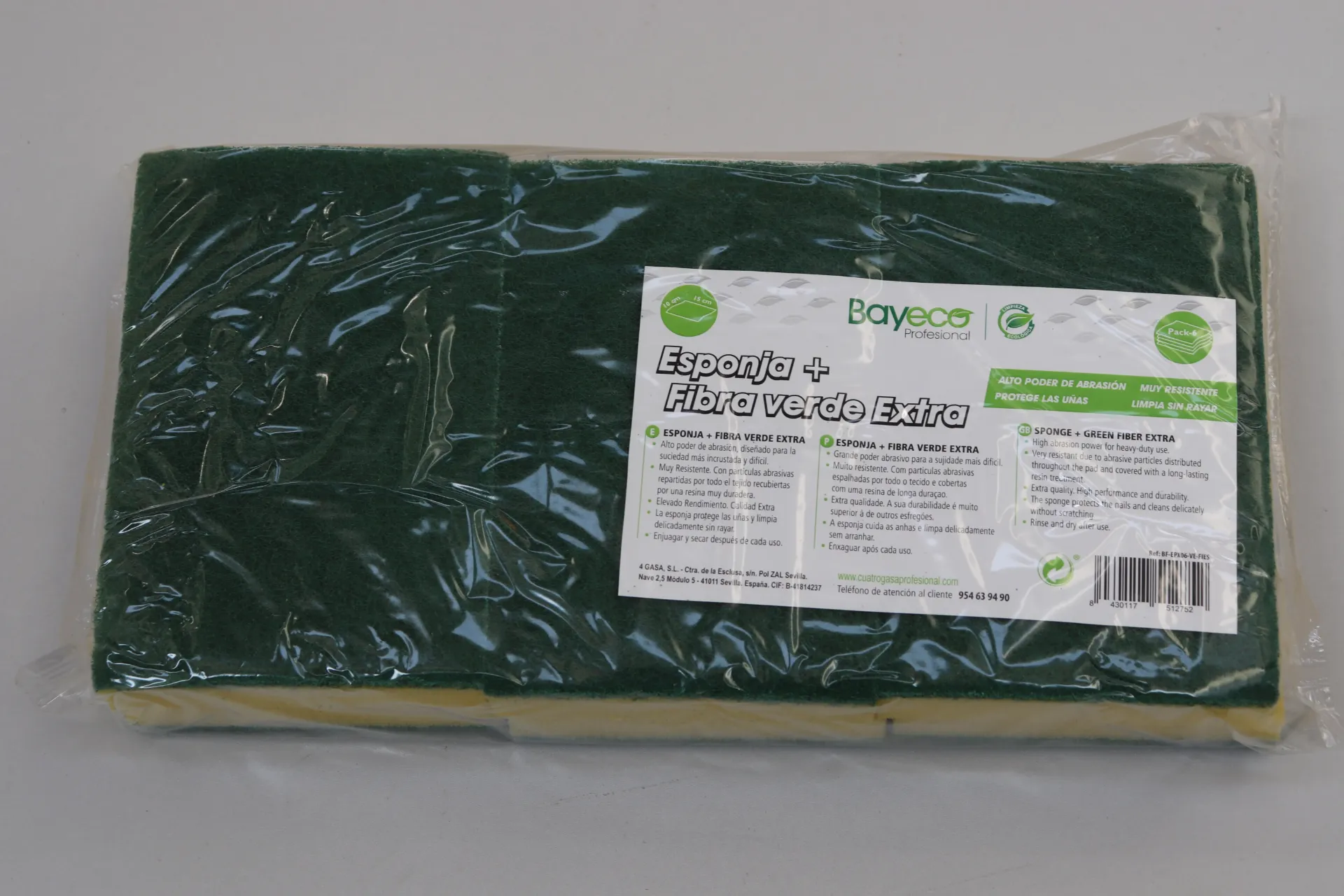 [NET002 911] Eponge bayeco 15*10cm GRAND 6pc 大清洁海绵